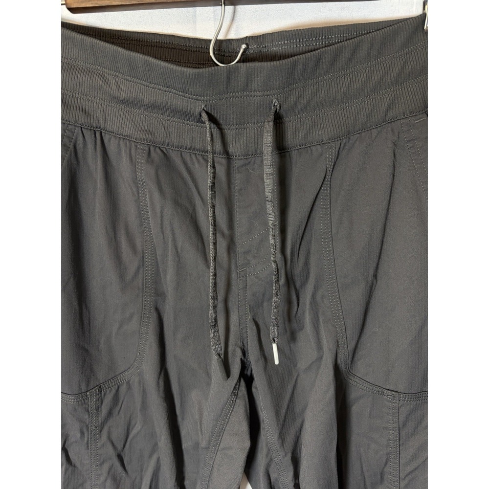 The North Face Womens Capri Cropped Pants Grey Drawstring Nylon Size M - Picture 6 of 16